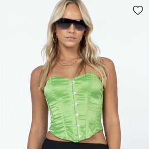 Princess Polly In The Moment Green Corset